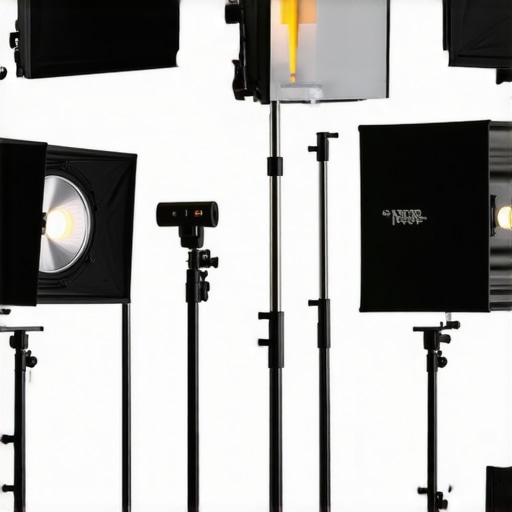 Professional softbox lighting setup for video creators