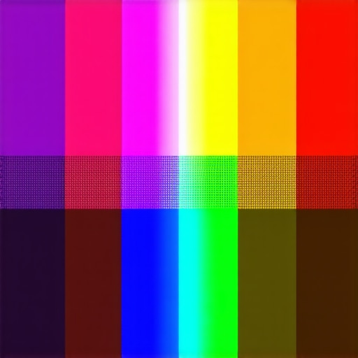 Diagram showing angles and positions of RGB tube lights with diffusion gels and honeycomb grids in a studio setup.